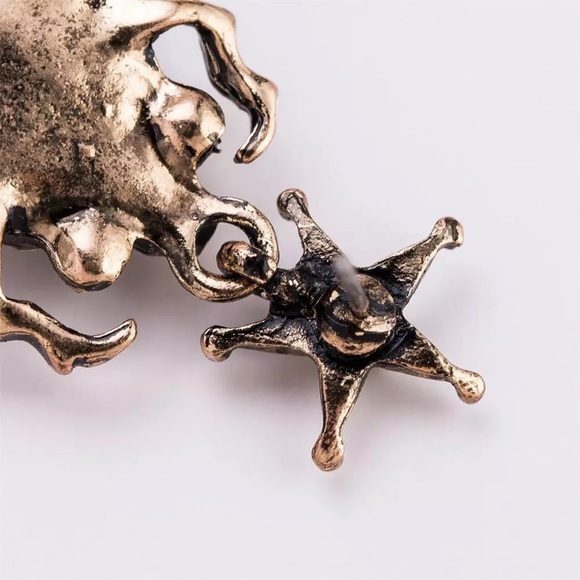 Abalone Pearl Beetle Dangle Earrings - Picture 3 of 8